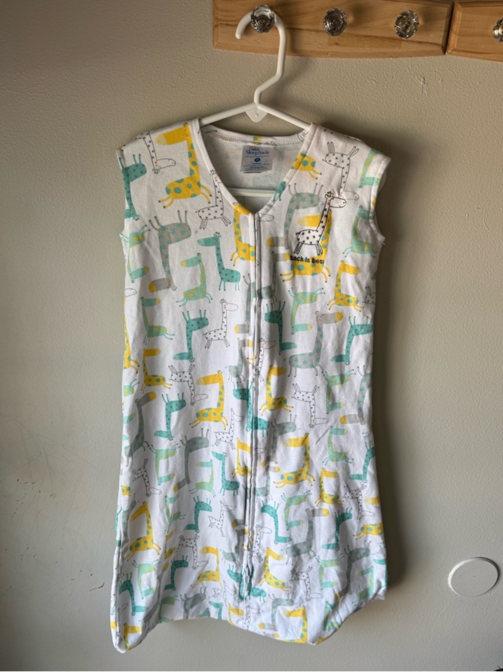 HALO SleepSack Wearable Blanket Medium 6-12M Cotton Giraffe Print